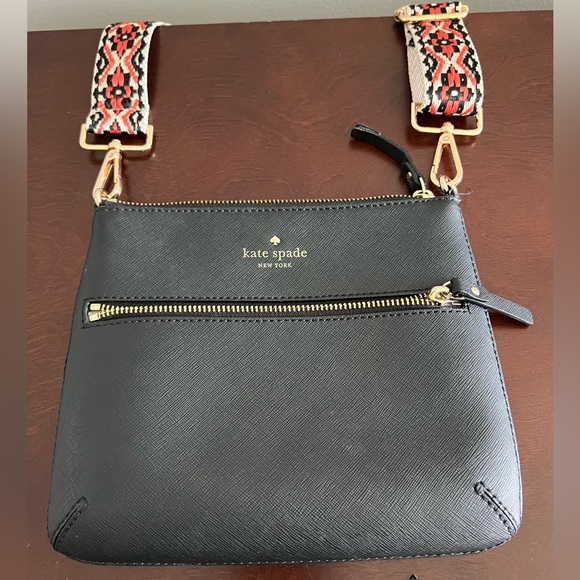 Kate Spade Black Crossbody Bag with Boho Strap - Picture 1 of 12